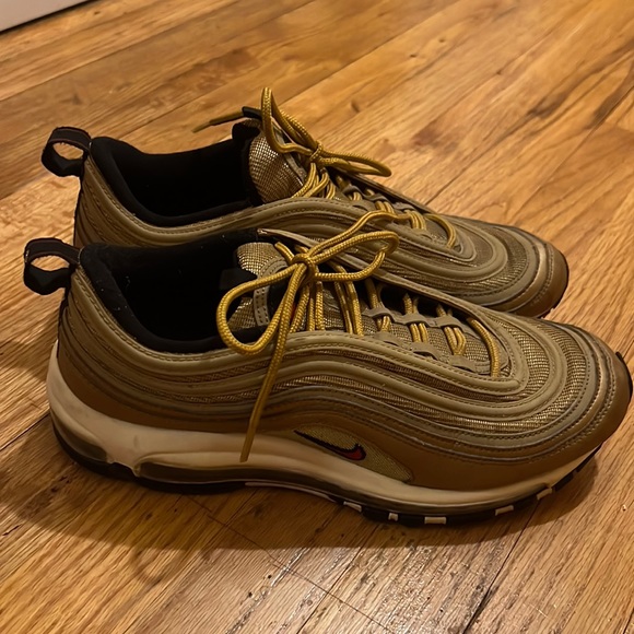 Nike | Shoes | Nike Air Max 97 Og Qs Metallic Gold Mens Sneakers | Poshmark